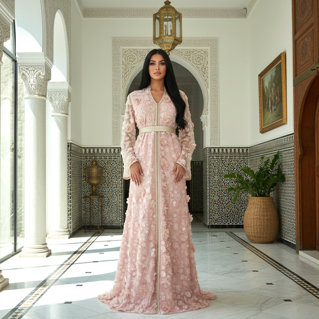 Blush Bloom Kaftan